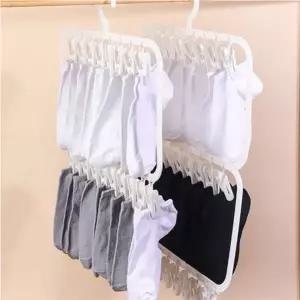 양말 걸이 건조대 세탁 빨래 집게 속옷 건조 3단 (WFJ6TPS)