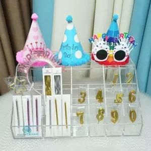 생일초 진열대 아크릴 숫자초 칸막이 진열장 빵집 상점