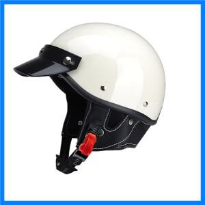 세련된 빈티지 하프 헬멧 통기성 라이너가 있는 가벼운 오픈 페이스 도시 라이더를 위한 복고풍 오토바이