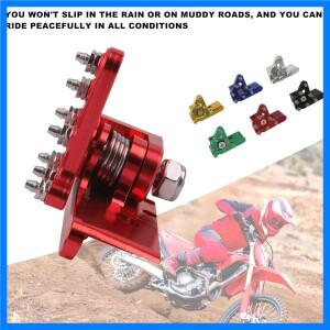 모토크로스 유니버설 CNC 알루미늄 접이식 브레이크 헤드 액세서리 리어 페달 레버 스텝 팁 혼다 가와사키