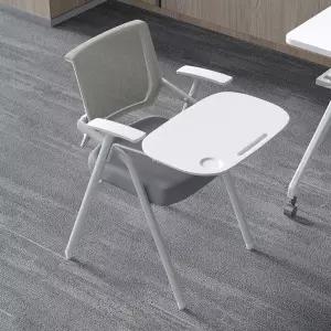 일체형 책상 의자 그레이 강의실 등받이 세미나 강당 인용