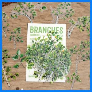 30pcs 식물 꽃 가지 잎 장식 PVC 스티커 Scrapbooking 라벨 일기 편지지 앨범 전화 컵 저널 플래너