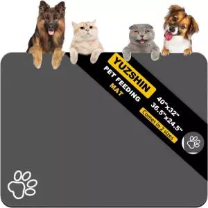 개 사료 매트 음식과 물을 위한 가장 큰 흡수력 있는 미끄럼 방지 고양이 그릇 지저분한 음주자를 얼룩