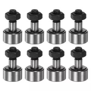 HARFINGTON 8개입 CF8 캠 팔로워 KR19 니들 롤러 베어링 M8x1.25mm 수나사 19mm 직경 스터드 타입 10mm 폭