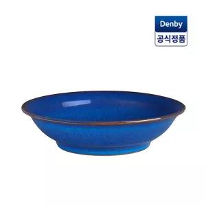 덴비 임페리얼 블루 미디움 섀로우 보울 접시 2P