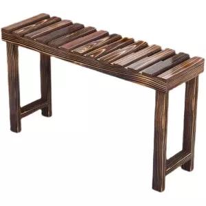 화분받 계단 탄화 인테리어 원목 정리대 탄화색 다층