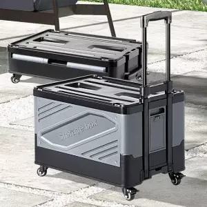 접이식 폴딩카트 핸드카트 시장바구니 캐리어 (WFK4AIQ)