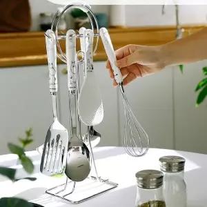 키친툴 핸들형 조리도구 원목 뒤집게 에그뒤지기 (WFK8X5Z)