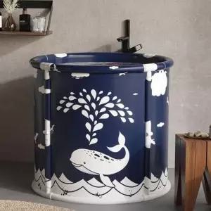 접이식 욕조 반신욕기 이동 가정용 간이 1인 원룸 (WFJ6ZNS)