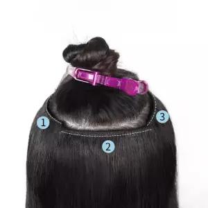 맥스툴 인모 헤어피스 똑딱이 붙임머리 가발 여자부분가발 긴머리 웨이브 탑피스 핀