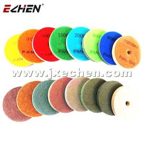 다이아몬드 스폰지 연마 패드, 대리석 바닥 타일 및 석재 4 인치 직경 100mm