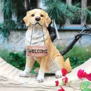 정원데코 강아지 조각상 조형물 마당 카페