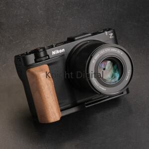 도니식 에보니 월넛 솔리드 카메라 퀵 릴리즈 L 플레이트 클램프 브래킷 핸드 그립 니콘 ZR 사진 삼각대 홀