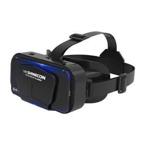 LVOERTUIG 3D VR 안경 가상 현실 헤드셋 지원 360Panorama 대형 화면 블루라이트 방지 동공 거리 조절 가능 영화 게임용 피로 고글