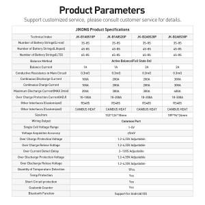 JIKONG 스마트 액티브 밸런서, JK BMS 4S, 8S, 12V, Lifepo4 40A-300A, 8s, 리튬 이온 LTO
