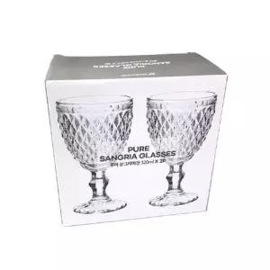 (SM)고급스러운 투명 유리잔 320ml 2p 물컵 유리컵 컵 (WFK9AB2)