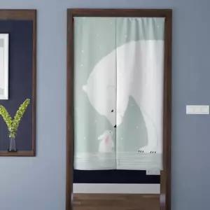 압축봉 패브릭 도어 가리개 커튼 소형