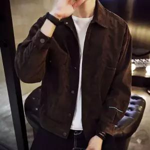 [하프클럽/]남성 스웨이드 골덴 자켓 캐주얼 카라 간절기 패션