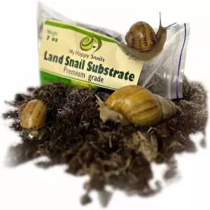 프리미엄 랜드 달팽이 기질 - 반려동물 달팽이를 위한 완벽한 침구 무게 7온스 또는 200그램