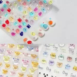 고품질 네일아트 도톰스티커 입체스티커 5D네일스티커 젤리스티커 (WFK9D2E)