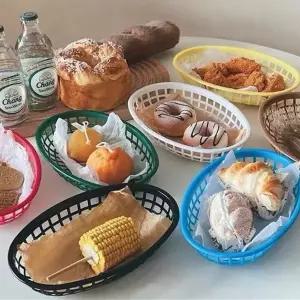 고품질 푸드 바스켓 음식바구니 소품 전시 빵 튀김 바구니 (WFK9F41)