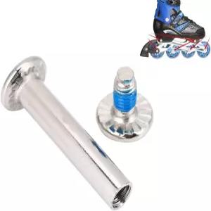 MOUMOUTEN 10Pcs 스케이트 교체용 나사 휠 보이 샤프트용 인라인 액슬 하드웨어 교체 키트 수리