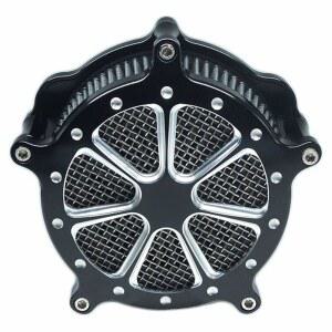 에어 필터 흡입구 CNc 컷 클리너 벤투리 모터사이클 크롬 키트 - 할리 다이나 2000 2017 소프트테일 2015 투어링 2007 핏먼트 B (그레이)