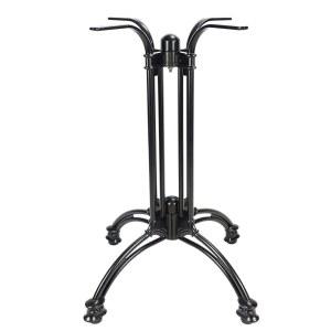 레트로 블랙 레그가 있는 GZDEMYXGS 알루미늄 테이블 베이스 28인치는 레스토랑, 커피숍, 바 및 레저룸에 적합합니다.