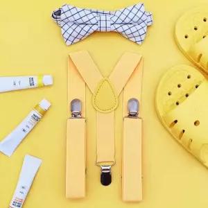 어린이멜빵 단색 무지 패션 서스펜더 옐로우 주니어멜빵 아동멜빵 유아멜빵 패션멜빵 키즈멜빵