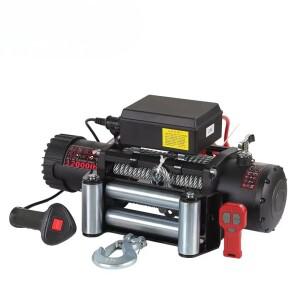 전기 윈치 12000lbs 12V 보트 앵커 기타 자동차 AUTO 4X4 트럭 스틸 케이블 나일론 로프 리프팅