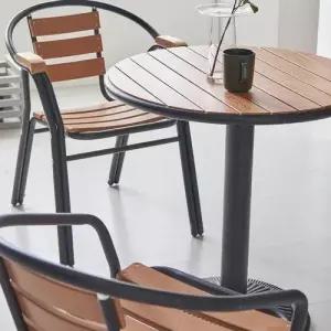 이플 다이닝테이블 아웃도어테이블 원형700 WE6C5CC