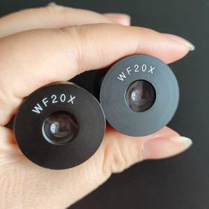 광각 WF20X 생물 현미경 접안 렌즈 유리 용 23.2mm 마운트 크기