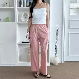 쿨바지 카고 와이드바지 남녀공용바지 와이드핏 (WFK9YQ8)