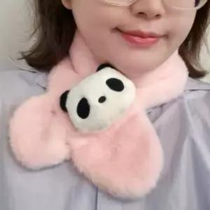 마니포근 색 목도리 머플러 쁘띠 캐릭터 겨울 방한 등원 미니 개 판다 워머 (WFK9HKL)