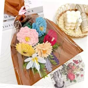 펠트 부직포 꽃다발 만들기 키트 졸업 입학 축하 선물 어린이집 유치원 단체 활동 수공예 재료