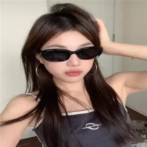 여성 라운드 캣 선글라스 레트로 스타일