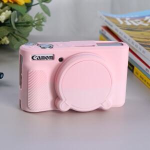 도니식 카메라 실리콘 케이스 캐논 호환 SX740 커버 보호대 전체 방수 가방 유리 필름 베이스 캡