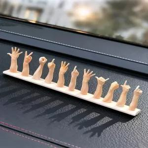 차량용 손가락 임시번호판 대시보드 번호판 제스처 주차 차량번호판