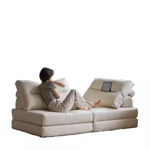 소파 베드 소형 플리스 쇼파 싱글 원룸 형 085m 아이보리 거실 침대