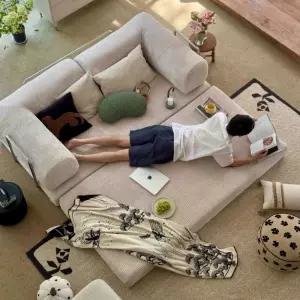 폴디 소파베드 모듈 원룸 거실 데이베드 싱글 접이식 다인용