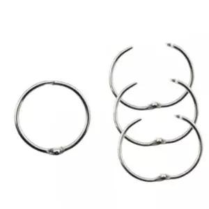 [셀러에이드]사무용카드고리 원형 실버 카드링 45mm