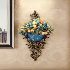 감성 인테리어 액자 빈티지 화분 디자인 꽃병 포인터 유럽 스타일 벽걸이 장식 벽 화병 레진 장식품 홈 데