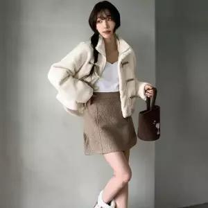 [하프클럽/다잇템]여성 FW 포근한 덤블 일상 떡볶이 재킷