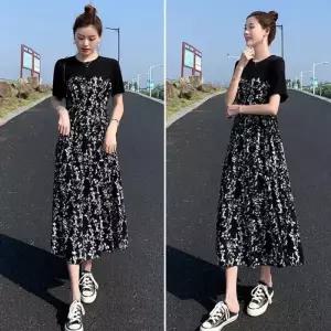 플라워 플라워원피스 청순한원피스 패턴 꽃무늬원피스 데이트원피스 하이웨스트