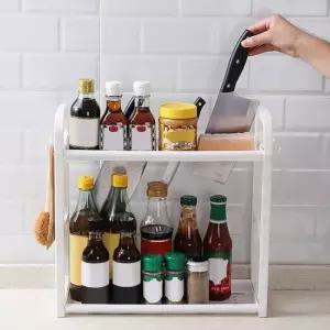 주방 보관함 정리대 선반 수납 무타공 다용도 미니