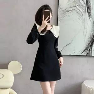 짧은 미니 빅카라원피스 카라원피스 슬림한핏 하객원피스 짧은원피스