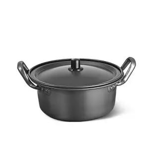 가정용 국산 라면냄비 계란찜 경질냄비 경질 양손냄비 14cm