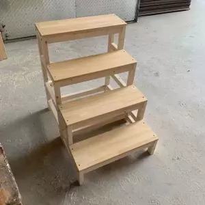 나무 발판 침실 서재 애완동물 디딤대 주방 보조계단