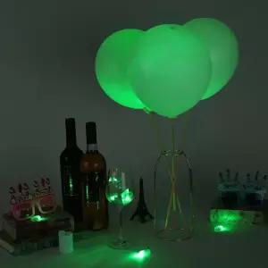 빛나는 파티베이직 LED 총알 풍선 조명 그린 벌룬 라이트