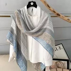 여성 3컬러 고급스러운 클래식패턴 대형 숄 스카프 (WFKB3UI)